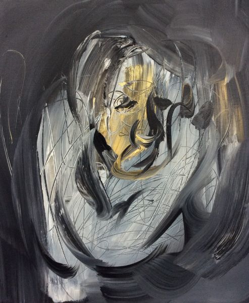 Heavenly Light No.19-1, 2017, Acryl...vas, 60×50cm